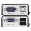 sec_2_0S1000-80.png Extensor KVM USB | Acceso remoto PC | Hasta 100 m Cat5e | 1920x1200 | Protección ESD | Ajuste deskew