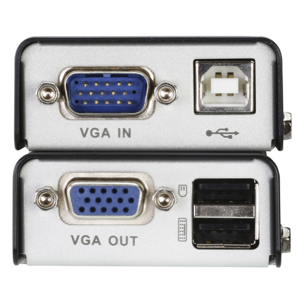 sec_2_0S1000-80.png Extensor KVM USB | Acceso remoto PC | Hasta 100 m Cat5e | 1920x1200 | Protección ESD | Ajuste deskew