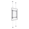 Montaje Cableado de Acero| Suelo a Techo| Capacidad Máx. de Carga 30kg| Para Pantallas de 32" ~ 75"| VESA 400 x 600