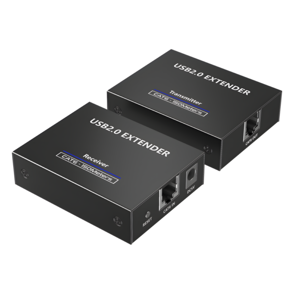 sec_4_0S1000.png Kit EXTENSOR USB 2.0 de 4 Puertos para Distancias de Hasta 150 m | Soporta USB 2.0, USB 1.1 y USB 1.0 | UTP Cat 5e/6/6a/7 | Soporta Switch Gigabit | Ideal para Cámaras WEB, Impresoras, Escáner, Memorias, Mouse, etc.
