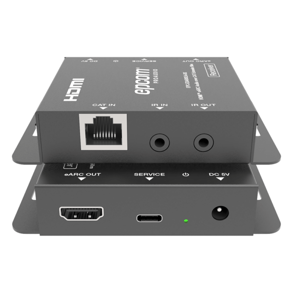 sec_5_1S1000-105.png Extensor Audio HDMI eARC | 50 Metros | CAT5e/6 | Soporte Dolby Atmos DTS-HD | IR Bidireccional | CEC Passthrough | Carcasa Metálica
