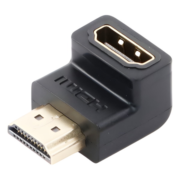 sec_5_1S1000-13.png Adaptador HDMI de 90 Grados Macho a Hembra / Hacia Abajo / HDMI 2.0 4K@60Hz / Proporciona Flexibilidad Sin Doblar los Cables HDMI