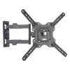 Montaje de Pared Articulado P4-NB / Pantallas de 32" a 55" / VESA 100x100 a 400x400 mm / Carga 27.2 kg (60 lbs) / Inclinación +8° a -5° / Giro 180° / Distancia de Pared 5 a 40 cm / Acero