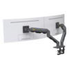 sec_5_1S1000-167.png Montaje de Escritorio articulado para 2 monitores de 27-34" / Soporta hasta 16 kg por brazo/ Vesa 75 x 75 / 100 x 100 / Acero / Giro: 360°