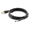 sec_5_1S1000-189.png Cable USB-A 3.0 a USB-A 3.0 / 1 Metro / Macho a Macho / Conector Niquelado / Núcleo de Cobre Estañado / Blindaje Múltiple / Velocidad 5Gbps / No Requiere Controlador / Compatible con USB2.0 Y USB 1.1