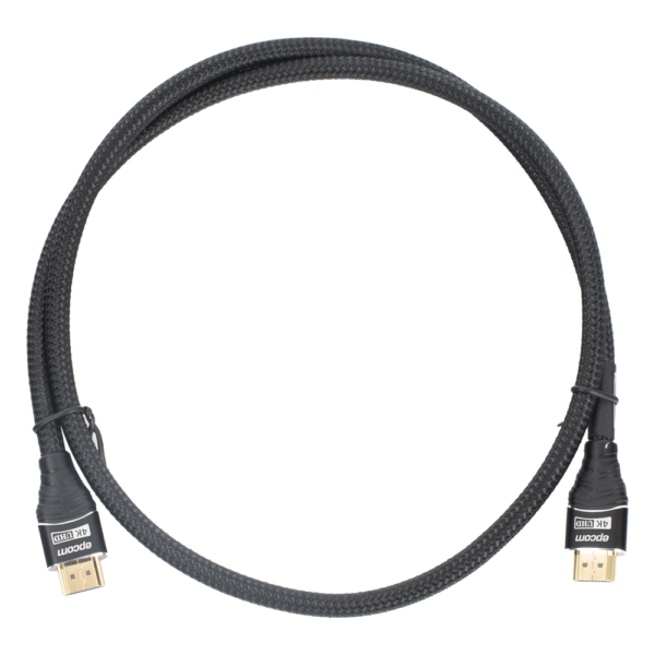 sec_5_1S1000-192.png Cable HDMI de 1 Metro (3.28 Pies) | Alta Definición | Longitud | Versión 2.0 | Alta Velocidad 18Gbps | 4K@60Hz | Conectores Chapados en Oro | Tipo Redondo