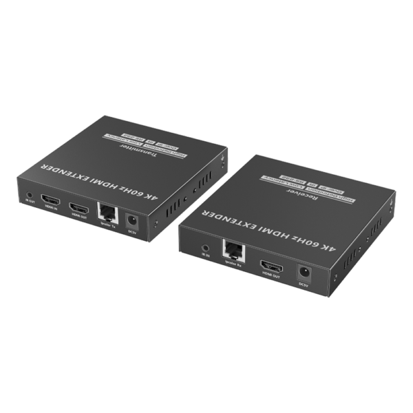 sec_5_1S1000-205.png Kit Extensor HDMI para distancias de 120 metros | Soporta resolución 4K @60Hz | Cat 6, 6a y 7 | Salida Loop en el Tx para visualización local | Soporta control remoto del equi