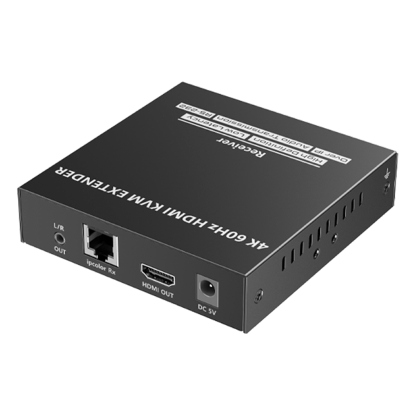 sec_5_1S1000-207.png Receptor Compatible para Kit TT582-KVM |4K @60Hz | Cat 6, 6a y 7 | hasta 150 metros | Transmite el Video y Controla tu DVR vía USB a distancia