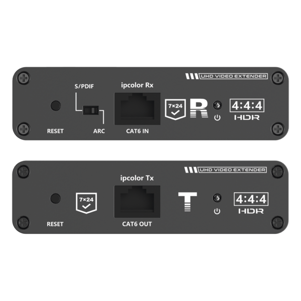 sec_5_1S1000-32.png Kit Extensor HDMI hasta 700 metros con Conexión en Cascada / 4K @ 60 Hz/ 70 metros PTP con Cat 6, 6a y 7 / IPCOLOR / CERO LATENCIA / SIN COMPRIMIR / Salida Loop / IR bidireccional / Puerto S/PDIF / Soporta ARC / Soporta 10 TT-676-Rx.