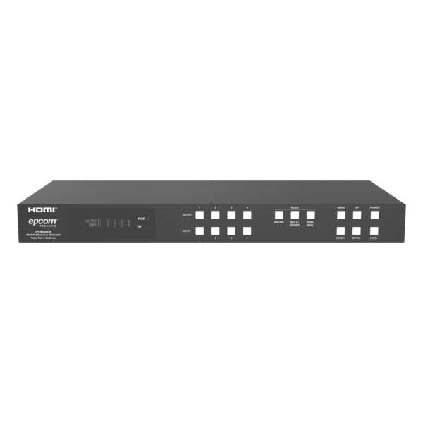 sec_5_1S1000-96.png Switch de Video Matrix 4x4 HDMI 2.0 | 18Gbps Ancho de Banda | 4K2K@60Hz Resolución | 4 Entradas 4 Salidas HDMI | Audio LPCM y Dolby Digital | Control TCP-IP y RS-232 | Conectores Phoenix para Audio | Metal Enclosure