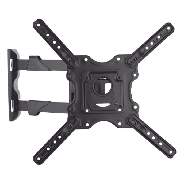 Montaje de Pared Articulado P4-NB / Pantallas de 32" a 55" / VESA 100x100 a 400x400 mm / Carga 27.2 kg (60 lbs) / Inclinación +8° a -5° / Giro 180° / Distancia de Pared 5 a 40 cm / Acero