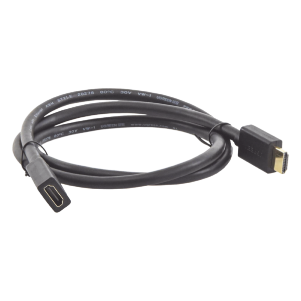 Cable Extensor HDMI de 1 Metro (3.28 Pies) / 4K@60Hz / 3D / HDR / Macho a Hembra / Núcleo de Cobre Estañado / Transmisión Estable