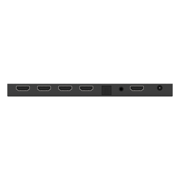 Splitter HDMI 1x4 | 1 Entrada a 4 salidas (Simultaneas) | 4K@60Hz | Extractor de Audio | Down Scaler | HDR  4:4:4 | EDID | 18Gbps
