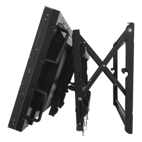 Soporte de pared para Video Wall LCD Full-Service / Para Pantallas 40"-65" / Patrón VESA 200x200 hasta 700x400 mm / Capacidad de Carga 56.8 kg Max. / Mecanismo de Acceso