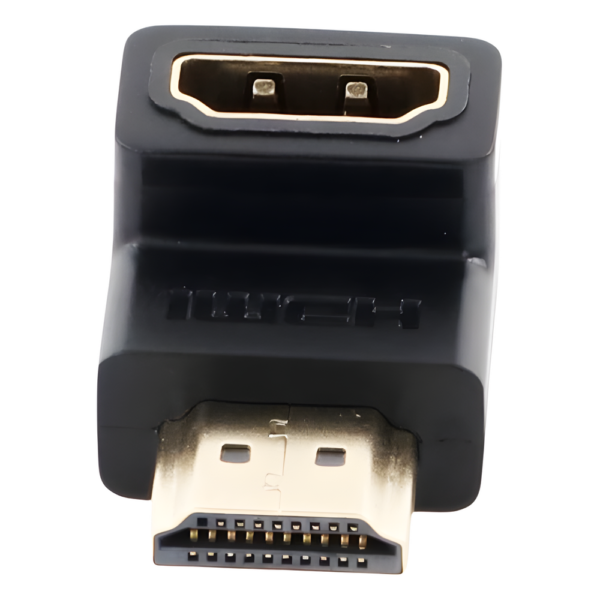 sec_5_3S1000-11.png Adaptador HDMI de 90 Grados Macho a Hembra / Hacia Abajo / HDMI 2.0 4K@60Hz / Proporciona Flexibilidad Sin Doblar los Cables HDMI
