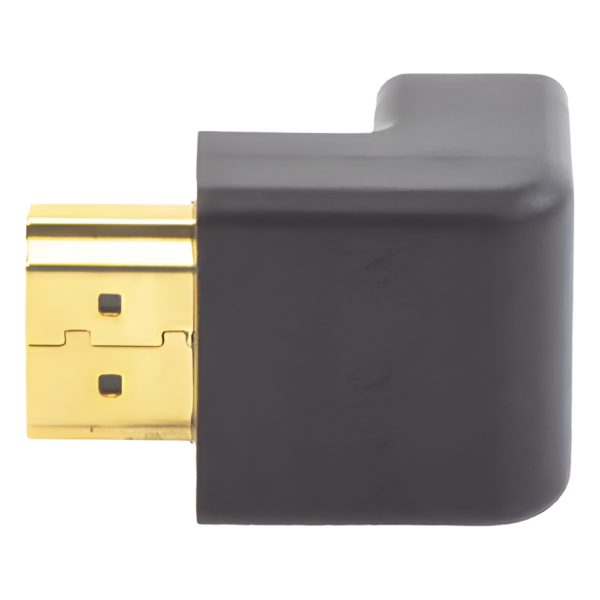 sec_5_3S1000-12.png Adaptador HDMI de 90 Grados Macho a Hembra / Hacia Arriba / HDMI 2.0 4K@60Hz / Proporciona Flexibilidad Sin Doblar los Cables HDMI