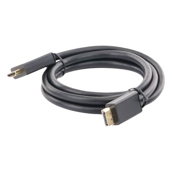 sec_5_3S1000-125.png Cable DP Macho a HDMI Macho / Longitud 1.50 Metros (4.92 Pies) / Soporta 4K@30Hz / Soporta 3D / Cobre EstaÑado 28AWG / Blindaje Interno MÚltiple / TransmisiÓn Unidireccional / BotÓn de LiberaciÓn / Chip de Última