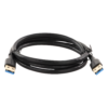 sec_5_3S1000-126.png Cable USB-A 3.0 a USB-A 3.0 / 1 Metro / Macho a Macho / Conector Niquelado / Núcleo de Cobre Estañado / Blindaje Múltiple / Velocidad 5Gbps / No Requiere Controlador / Compatible con USB2.0 Y USB 1.1