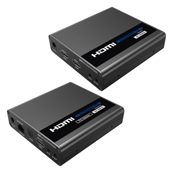 sec_5_3S1000-27.png Kit Extensor HDMI hasta 700 metros con Conexión en Cascada / 4K @ 60 Hz/ 70 metros PTP con Cat 6, 6a y 7 / IPCOLOR / CERO LATENCIA / SIN COMPRIMIR / Salida Loop / IR bidireccional / Puerto S/PDIF / Soporta ARC / Soporta 10 TT-676-Rx.