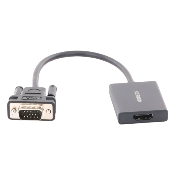 sec_5_3S1000-9.png VGA Macho / Salida: HDMI Hembra / Resolución de 1080P@60Hz / Puerto Estéreo de 3.5 mm / Plug and Play, Sin Controlador / Longitud del Cable 15 cm (5.91 Pulgadas). / Incluye Cable de Alimentación USB / Incluye Cable de Audio de 3.5mm.