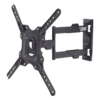 Montaje de Pared Articulado P4-NB / Pantallas de 32" a 55" / VESA 100x100 a 400x400 mm / Carga 27.2 kg (60 lbs) / Inclinación +8° a -5° / Giro 180° / Distancia de Pared 5 a 40 cm / Acero