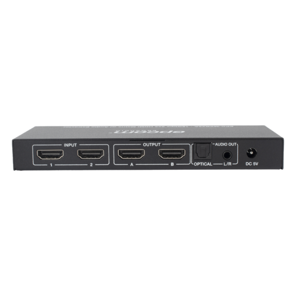 Matricial HDMI | 2x2 | 4K2K@60Hz | HDR | YCbCr 4:4:4 | EDID Auto | Extractor de Audio | Salida de audio análoga y digitalizados | HDCP 2.2 | 18 Gbps