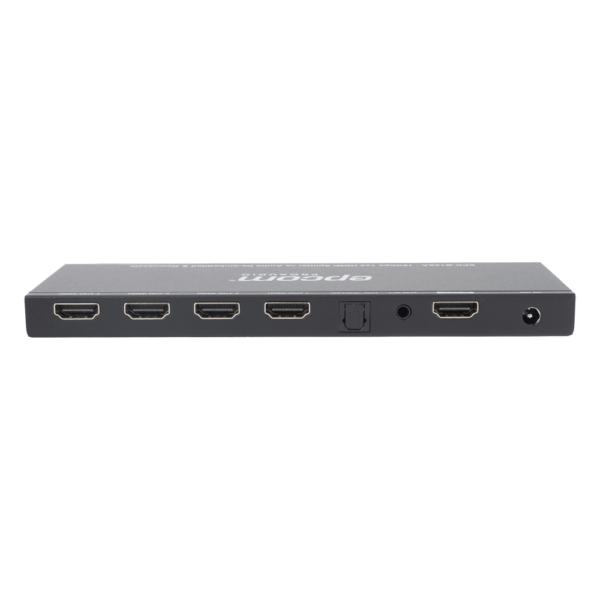 Splitter HDMI 1x4 | 1 Entrada a 4 salidas (Simultaneas) | 4K@60Hz | Extractor de Audio | Down Scaler | HDR  4:4:4 | EDID | 18Gbps