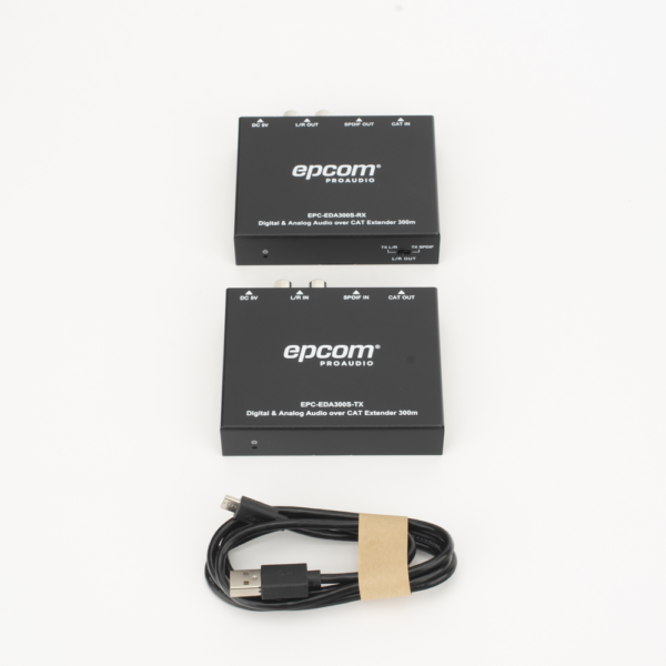 Extensor de Audio | Digital Óptico y Analógico | Transmisión hasta 300 m | Soporte 48/96/192 kHz | Selección de salida en receptor | Función POC bidireccional | Plug-and-Play | Ideal para HDTV, AVR y sistemas multizona