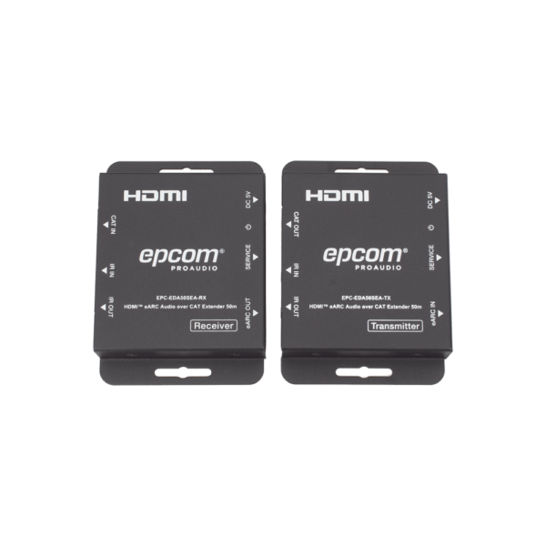 EPCEDA50SEA-AD-1-l.png Extensor Audio HDMI eARC | 50 Metros | CAT5e/6 | Soporte Dolby Atmos DTS-HD | IR Bidireccional | CEC Passthrough | Carcasa Metálica
