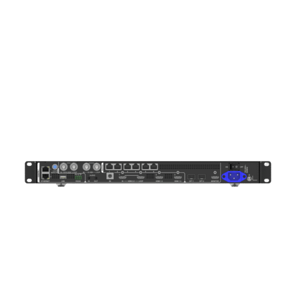 frontal_0S1000-16.png Controlador All-in-One VX600 Pro / 3.9 Millones de Píxeles / 6 Puertos Ethernet Gigabit / 4K×2K@60Hz / 6 Capas SuperView III / Fibra Óptica 10G / USB 3.0 Playback / 256 Presets