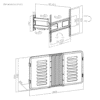ENCLOSURE PARA PANTALLA HASTA 75" |  RESISTENTE  A INTEMPERIE MONTURA PARED | CAPACIDAD  DE CARGA MAX. 50 KG