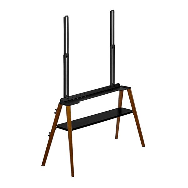 lateral_izquierda_0S1000-5.png Soporte de TV Easel Studio TV Floor Stand | Compatible VESA 200x200 a 600x400 | Para Pantallas de hasta 75 Pulgadas | Capacidad de Peso 40 kg | Altura Ajustable 905-2590 mm | Incluye Cable Anti-Caída