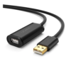 Cable de Extensión Activo USB 2.0 / 5 Metros / Macho-Hembra / Booster individual FE1.1S incorporado / Velocidad de hasta 480 Mbps / Ideal para impresoras, consolas , Webcam, etc.