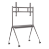 Montaje de Piso Móvil para Pantallas de 55"  hasta 75" / Compatible con VESA / Incluye Soporte para la Pantalla