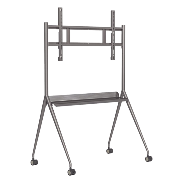 Montaje de Piso Móvil para Pantallas de 55"  hasta 75" / Compatible con VESA / Incluye Soporte para la Pantalla