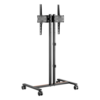 Soporte Móvil para Pantalla | Compatibilidad VESA 200x200 hasta  600x400 / Ruedas con Frenos / Ajuste de Altura y Ángulo / Soporte para TV de hasta 55 Pulgadas / Capacidad de Peso 35 kg