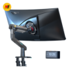 Soporte Mecánico Gaming NB F5 / Monitores de 32" a 60" / VESA 75x75 y 100x100 mm / Carga 2-20 kg (4.4-44 lbs) / Iluminación RGB / Sistema de Resorte de Alta Precisión