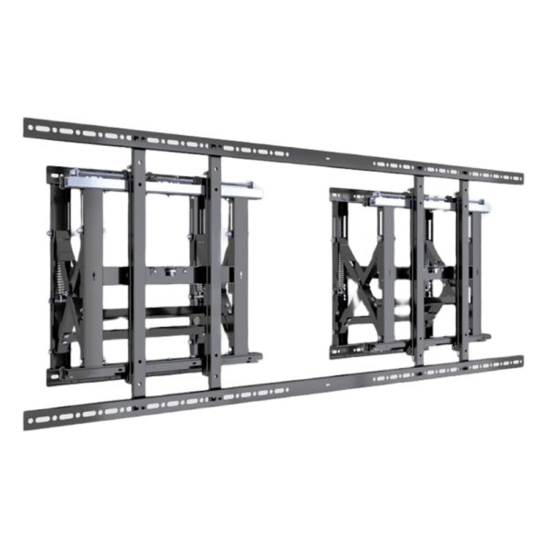 sec_3_0S1000-18.png Soporte Estructural Modular para Pantallas | Altura Ajustable de 200 mm a 1600 mm | Ancho 600 mm | Profundidad 134 mm a 300 mm | Diseño Metálico| Compatible con Diferentes Tamaños de Pantallas |Soporta Formato Horizontal y Vertical.
