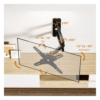 Soporte de Pared Articulado para Pantallas o Monitores | Compatibilidad VESA 75x75 - 200x200 / Hasta 43 Pulgadas | Capacidad Máxima de Carga 20 kg | Fabricado en Acero