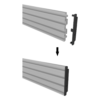 sec_4_0S1000-12.png Accesorio_ Riel de Aluminio con Longitud 1000 mm | Incluye Tapas laterales | Compatible con estructura para Videowall | Diseño Modular