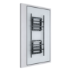 sec_4_0S1000-13.png Soporte Estructural Modular para Pantallas | Altura Ajustable de 200 mm a 1600 mm | Ancho 600 mm | Profundidad 134 mm a 300 mm | Diseño Metálico| Compatible con Diferentes Tamaños de Pantallas |Soporta Formato Horizontal y Vertical.