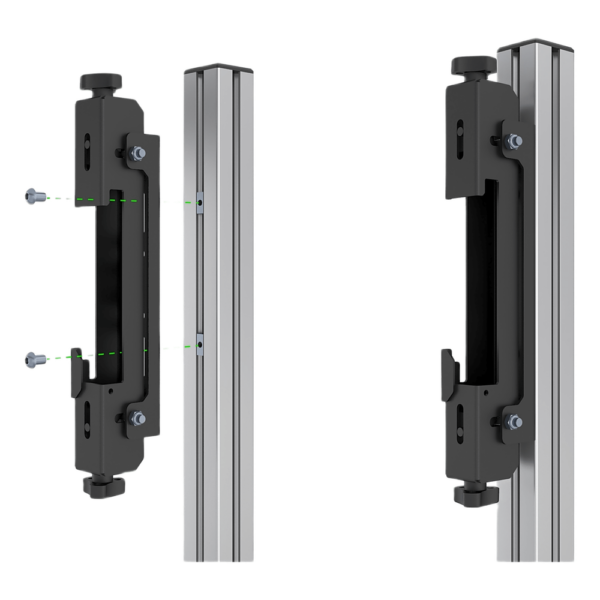 sec_4_0S1000-18.png Accesorio_ Riel de Aluminio con longitud de 2380mm| Compatible con estructura para Videowall | Diseño Modular | Incluye Tapas de Riel