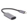Cable Adaptador USB C a HDMI 4K@60Hz / Convertidor Thunderbolt 3 / Caja de Aluminio / HDMI V2.0 / 3D / Longitud del Cable 10 cm (3.94 Pulgadas)