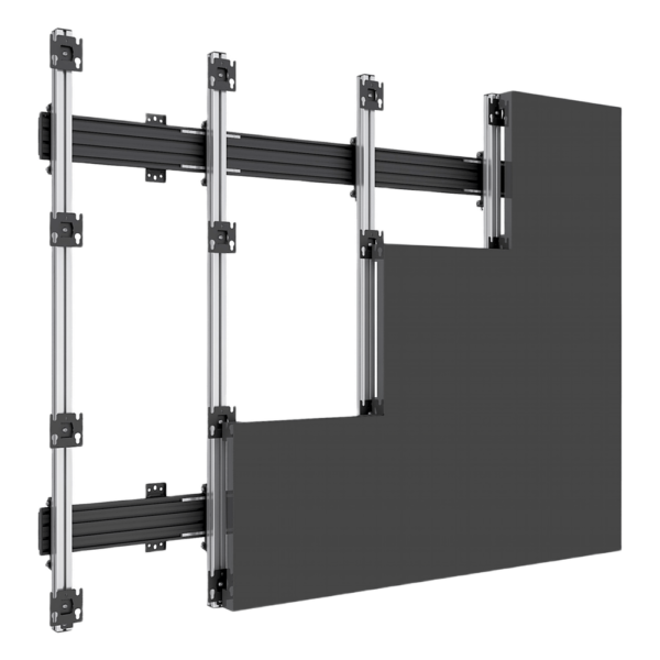 Accesorio _ Riel de Aluminio Longitud 1670 mm | Ancho 40 mm | Altura 40 mm | Diseño Modular | Tapas de Riel Incluidas