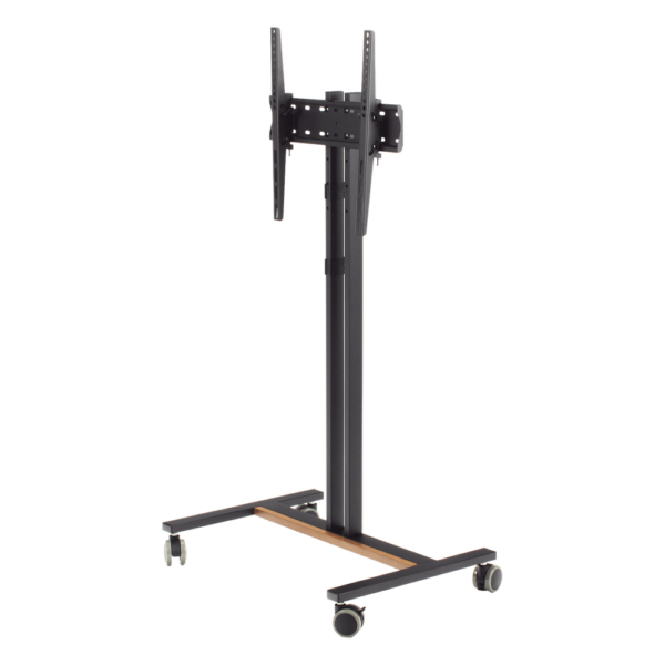 Soporte Móvil para Pantalla | Compatibilidad VESA 200x200 hasta  600x400 / Ruedas con Frenos / Ajuste de Altura y Ángulo / Soporte para TV de hasta 55 Pulgadas / Capacidad de Peso 35 kg