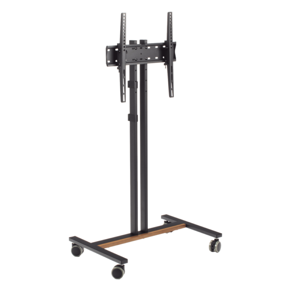 Soporte Móvil para Pantalla | Compatibilidad VESA 200x200 hasta  600x400 / Ruedas con Frenos / Ajuste de Altura y Ángulo / Soporte para TV de hasta 55 Pulgadas / Capacidad de Peso 35 kg